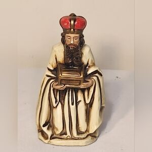 Vintage Japan Paper Mache Kneeling Nativity Wise Man King